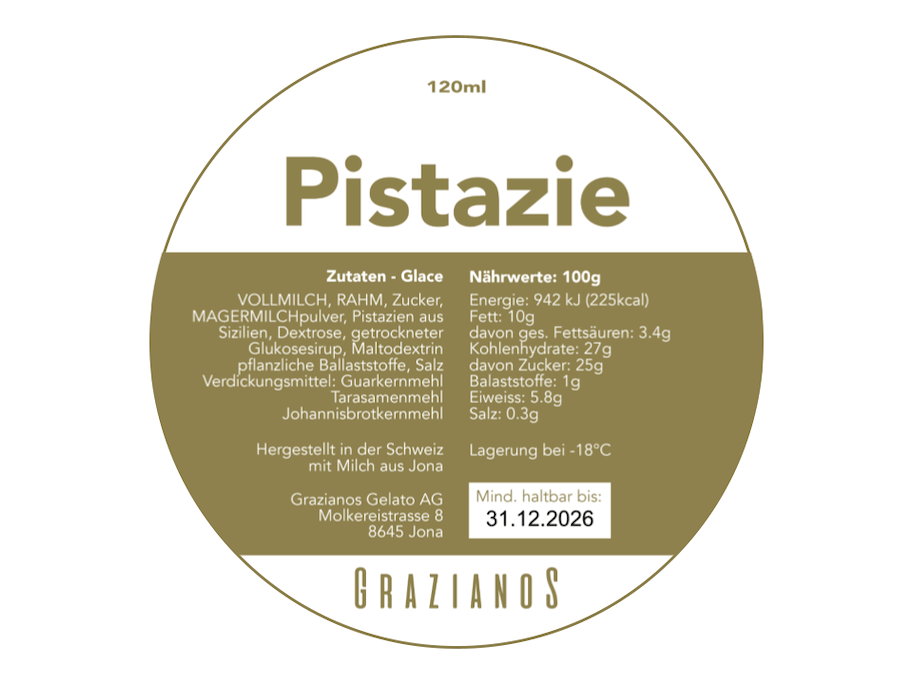 Pistazie Becher 120 ml