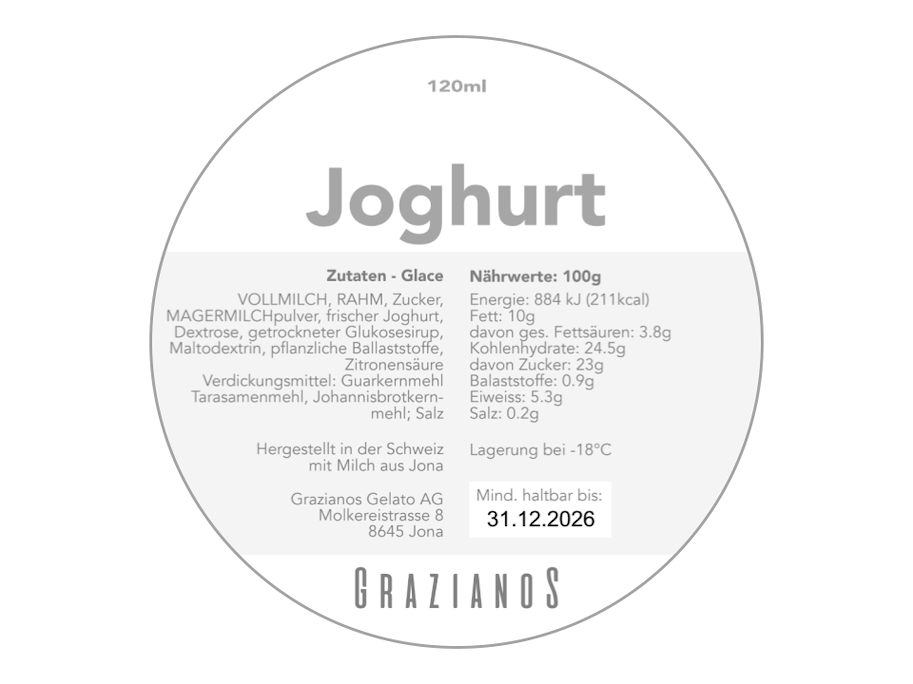 Joghurt Becher 120 ml