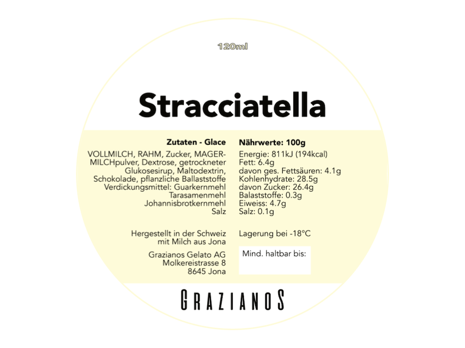 Stracciatella Becher 120 ml